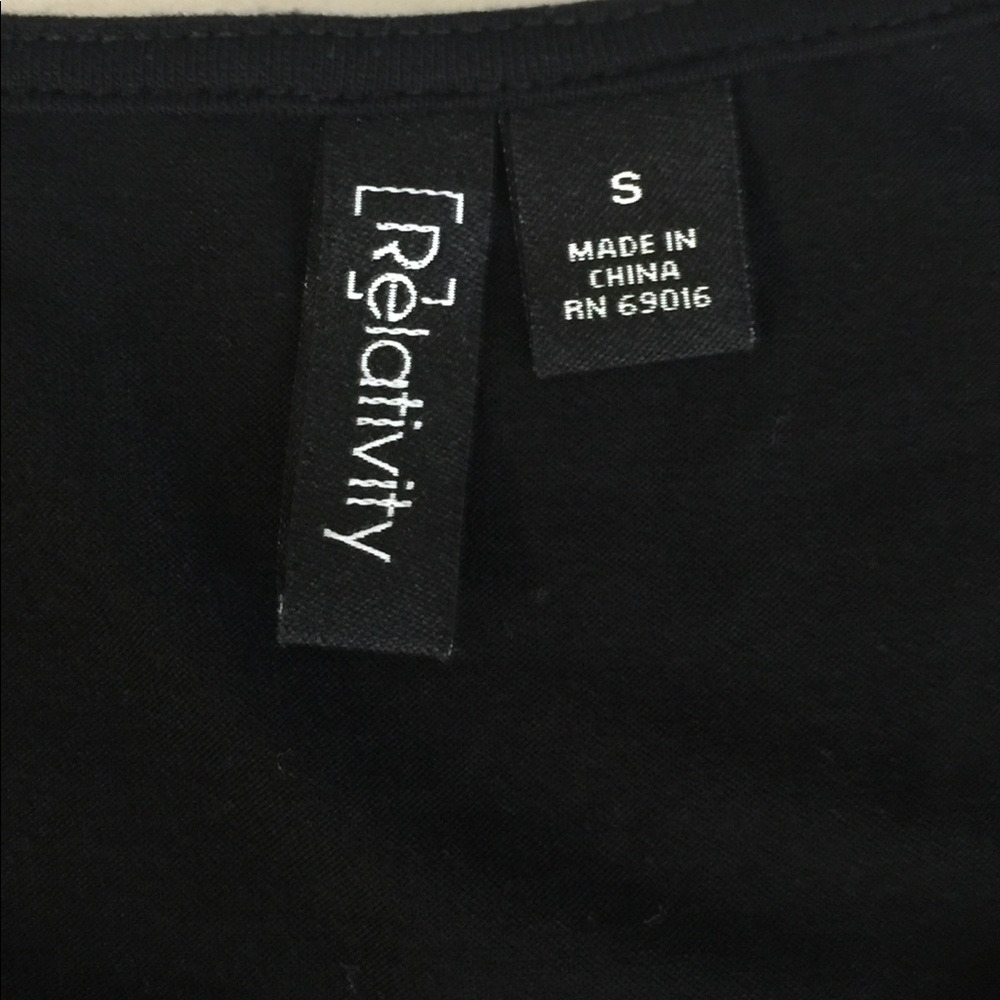 Relativity Black Ruffle Tank - Picture 4 of 7